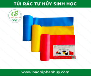 Túi nilon tự hủy sinh học thương hiệu Greensun - Túi rác tự hủy sinh học