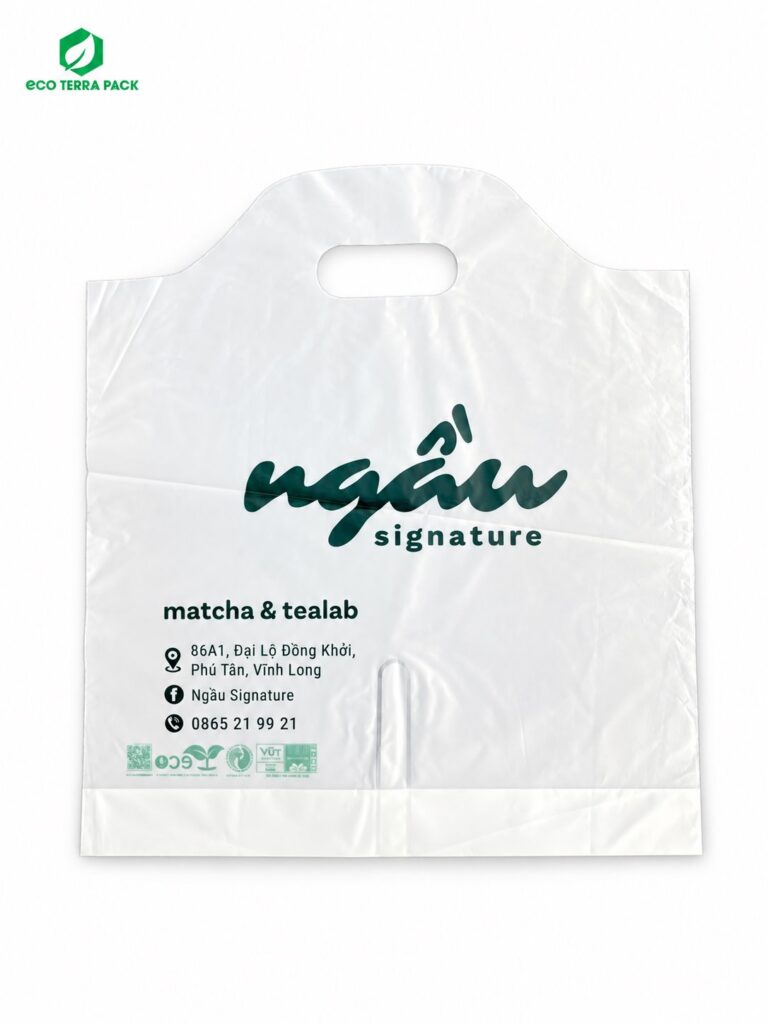 Túi đựng 2 ly in thủ công logo Ngầu Signature